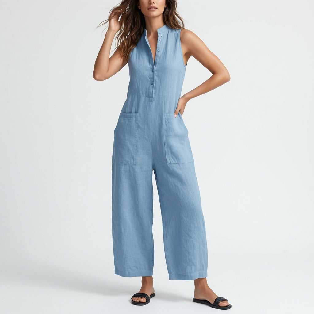 Cléa | Minimalistisk jumpsuit med lommer