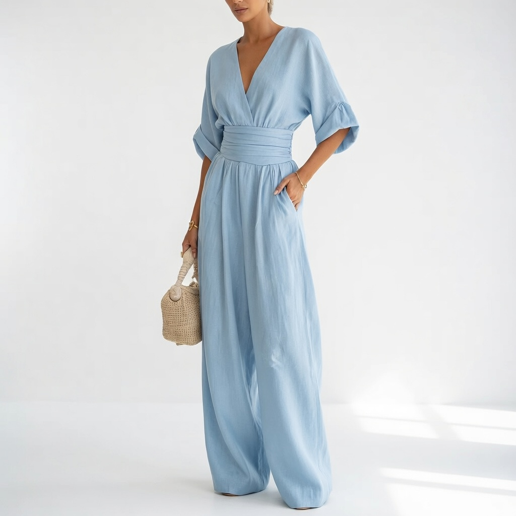 Calista | Sommerlig slå-om-jumpsuit