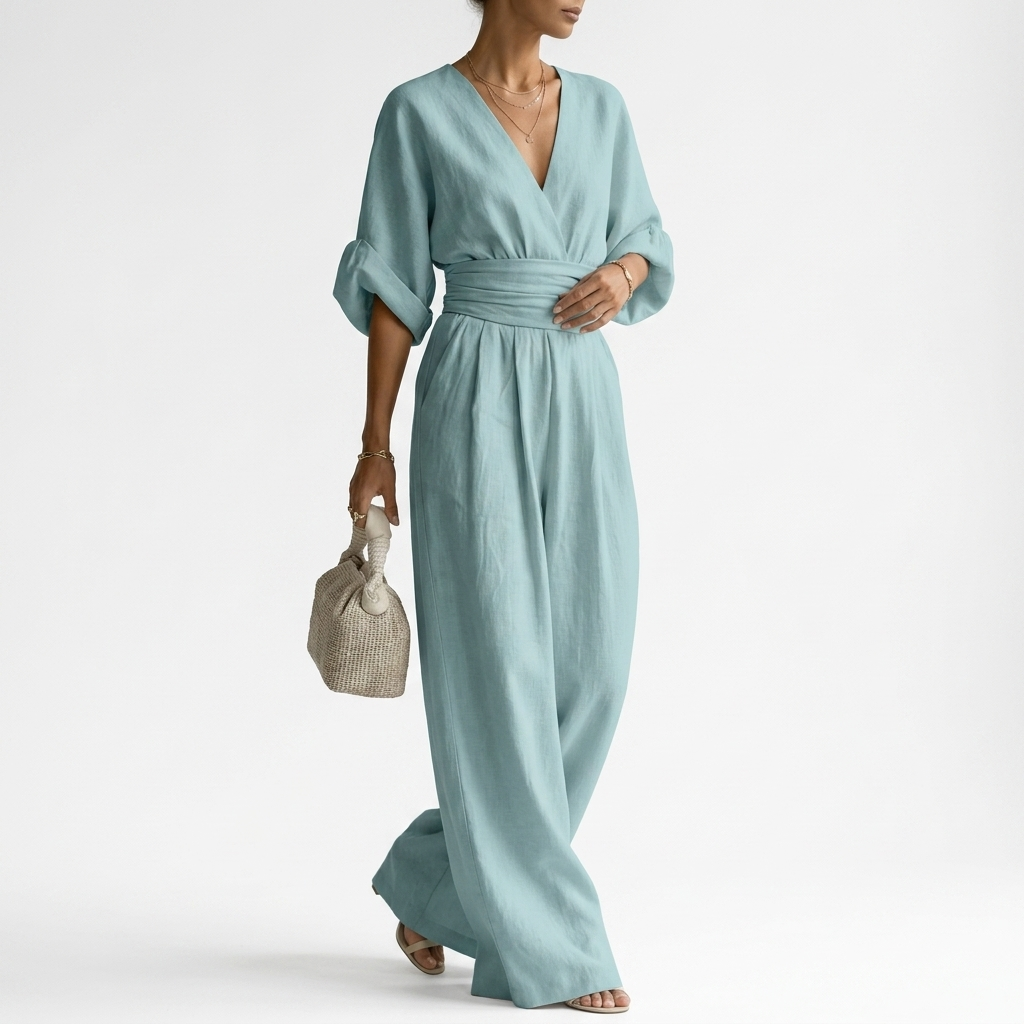 Calista | Sommerlig slå-om-jumpsuit