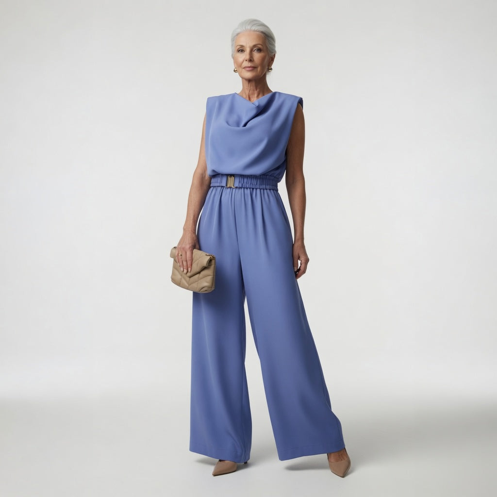 Thelma | Stretch-jumpsuit med bælte