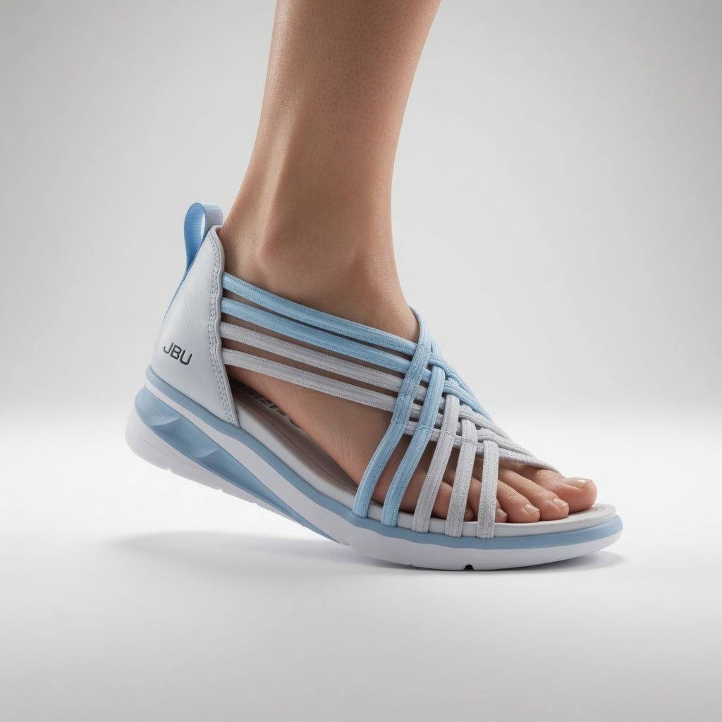 Annette | Flettede sandaler med krydsremme