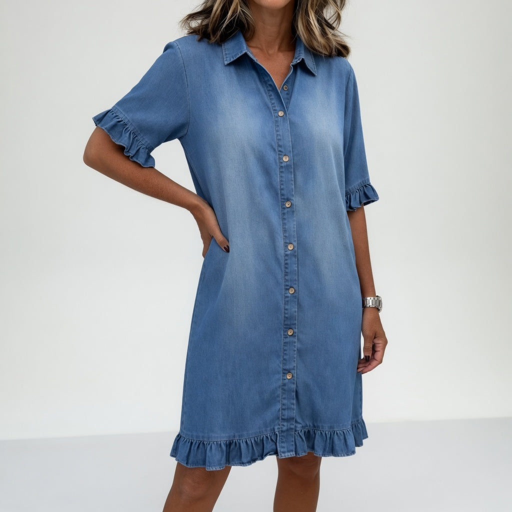 Priscilla | Skjortekjole i denim
