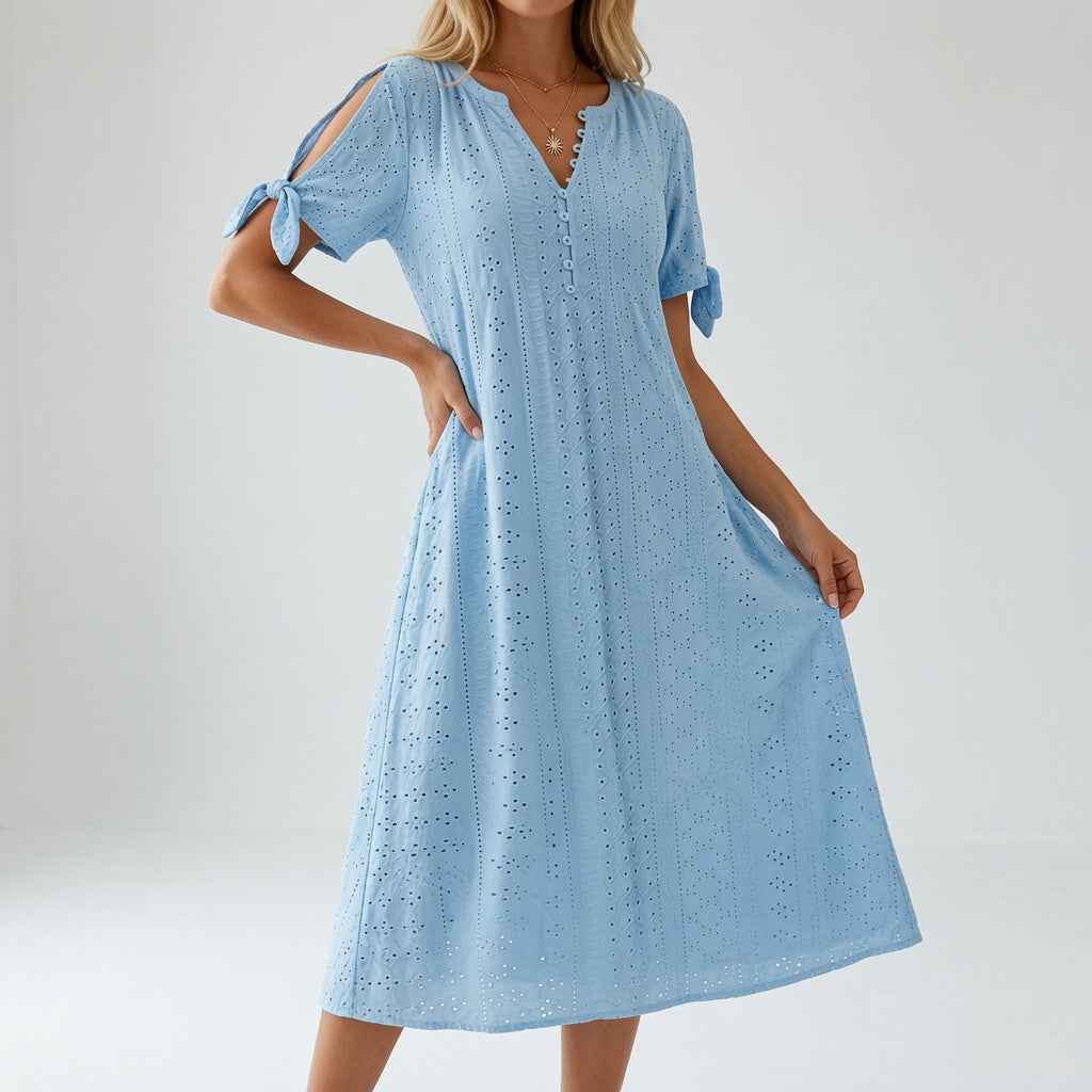 Corisande | Broderet bohemekjole