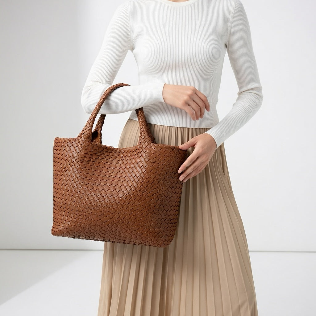 Zara | Flettet shopper med pung