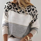 Ambre | Sweater med leopardprint