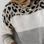Ambre | Sweater med leopardprint