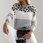 Ambre | Sweater med leopardprint