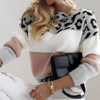 Ambre | Sweater med leopardprint