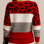 Ambre | Sweater med leopardprint