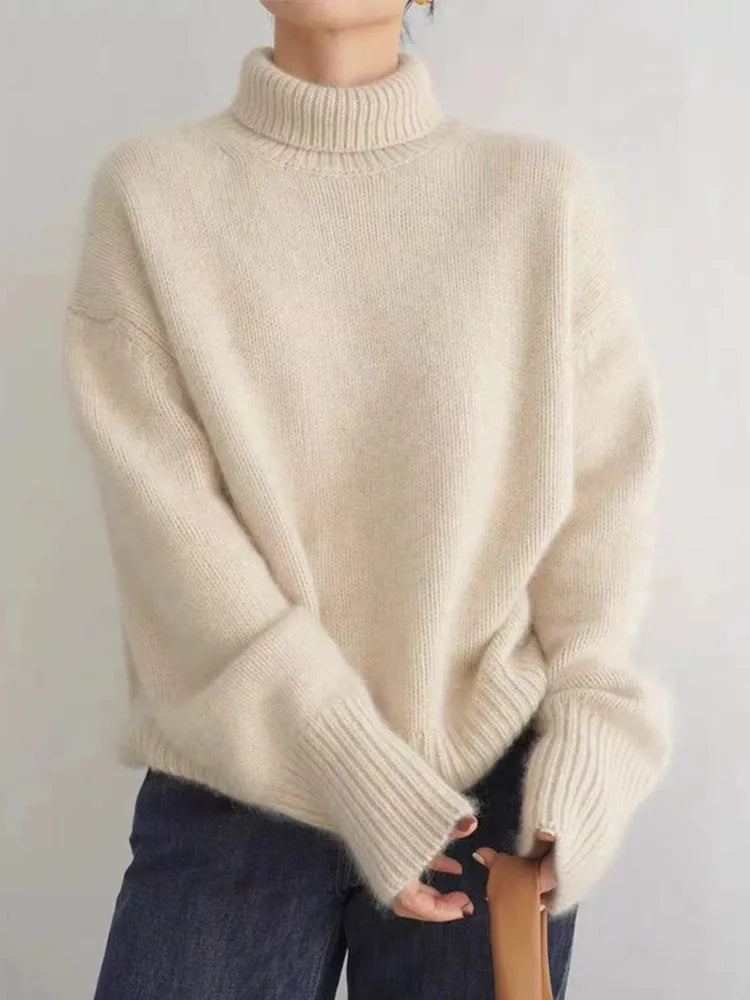 Amélie | Blød rullekravesweater