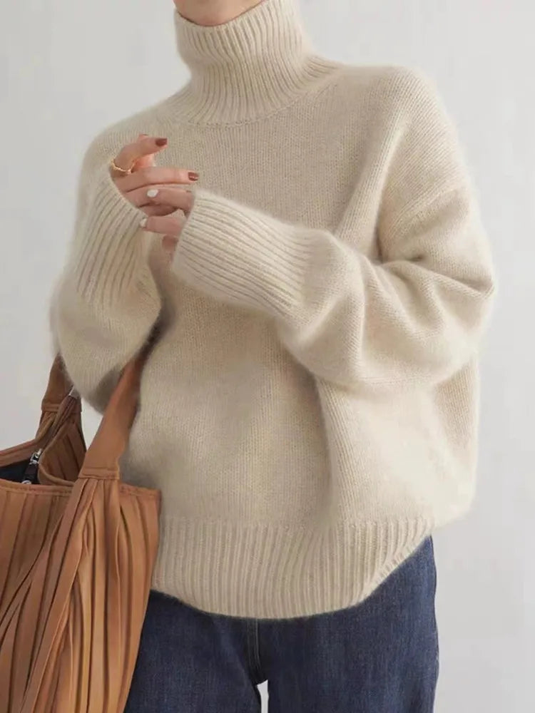 Amélie | Blød rullekravesweater