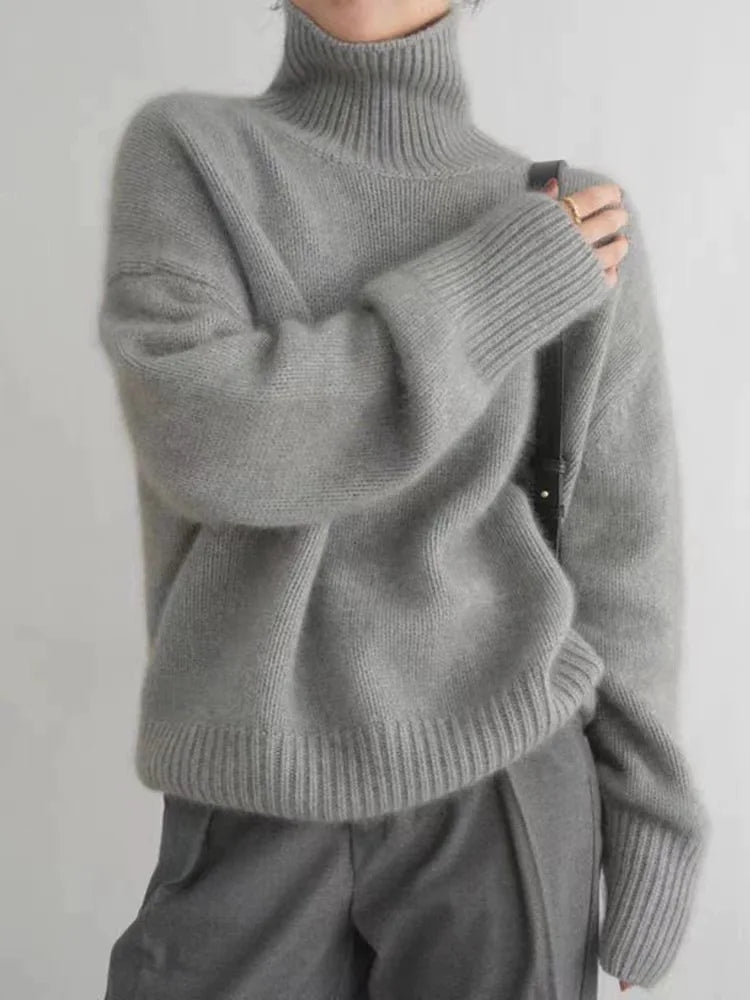 Amélie | Blød rullekravesweater