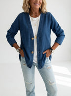 Clarisse | Lang denimjakke