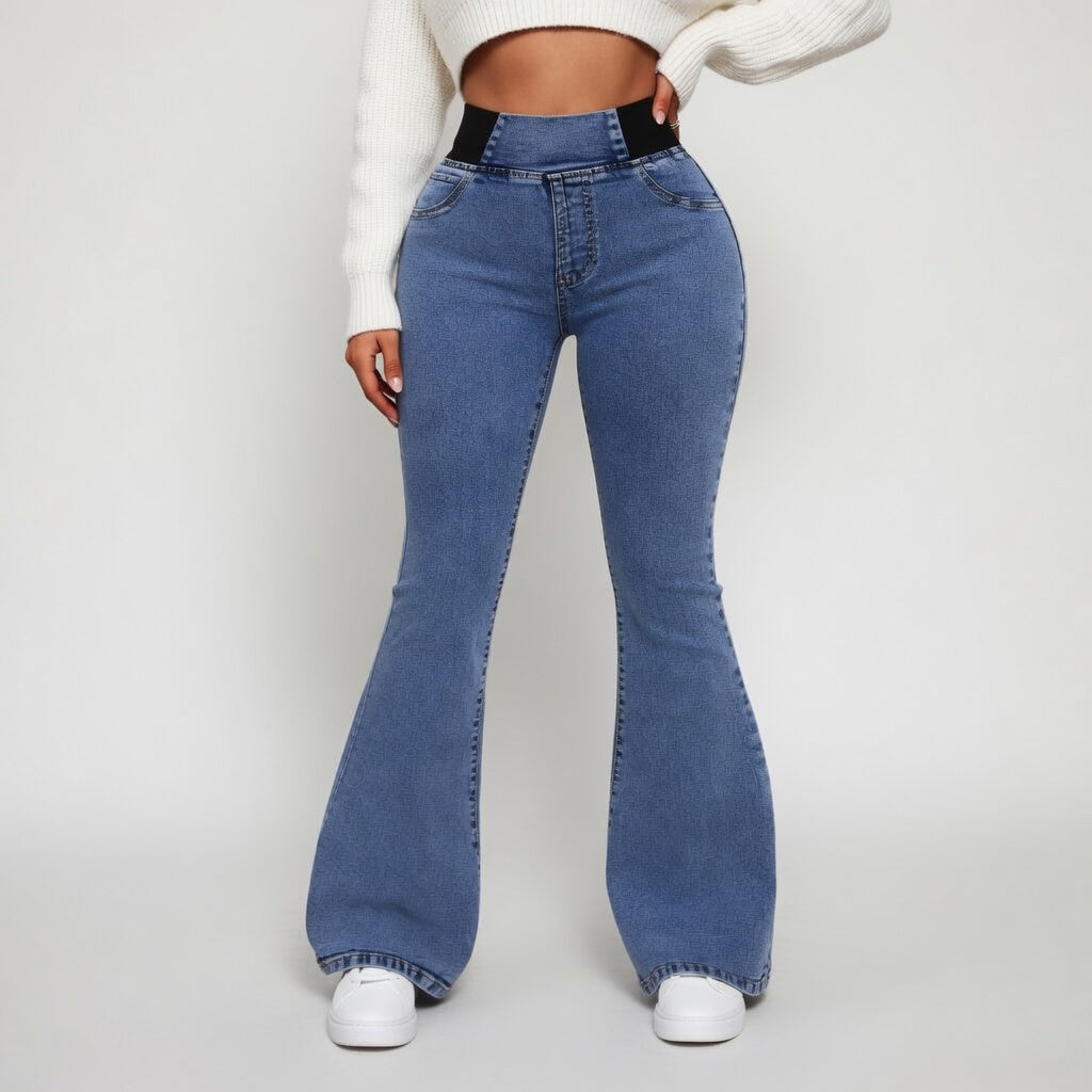 Stella | Udsvingede jeans med høj talje