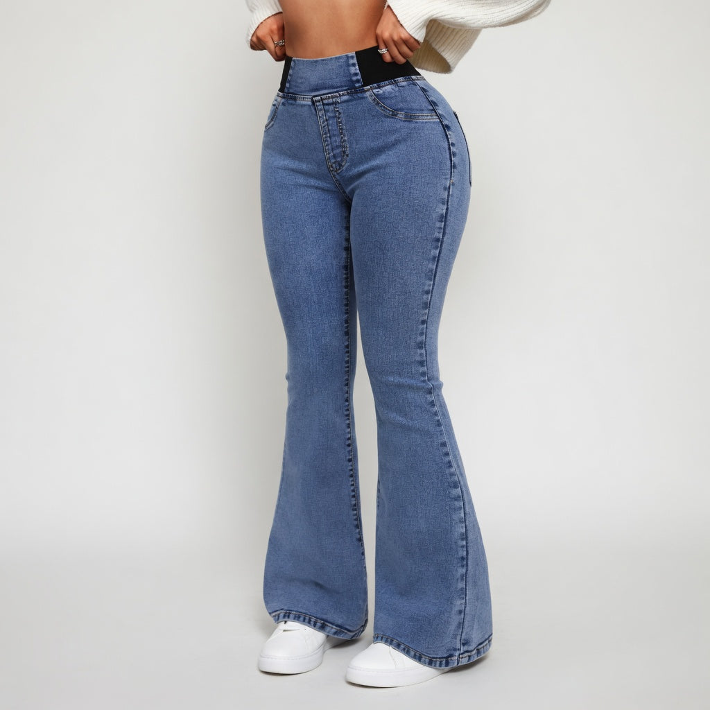 Stella | Udsvingede jeans med høj talje