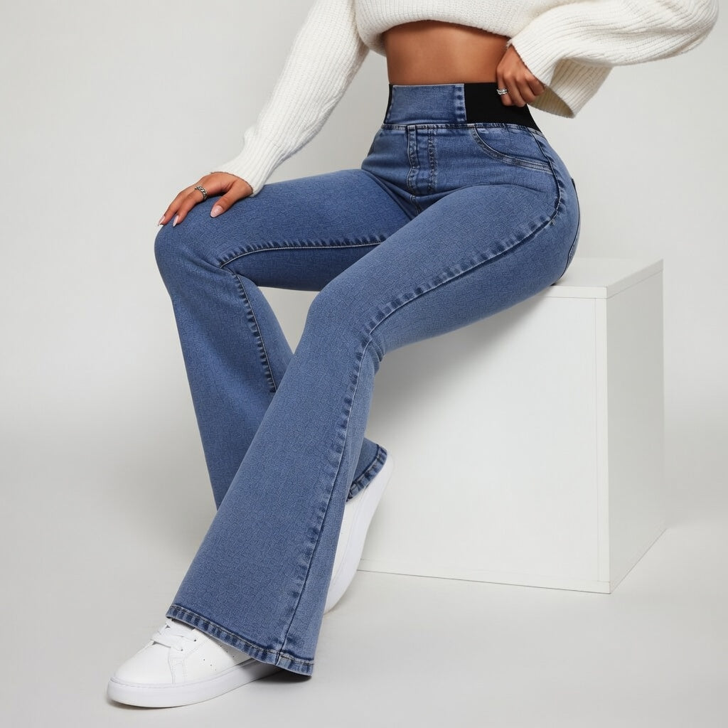 Stella | Udsvingede jeans med høj talje