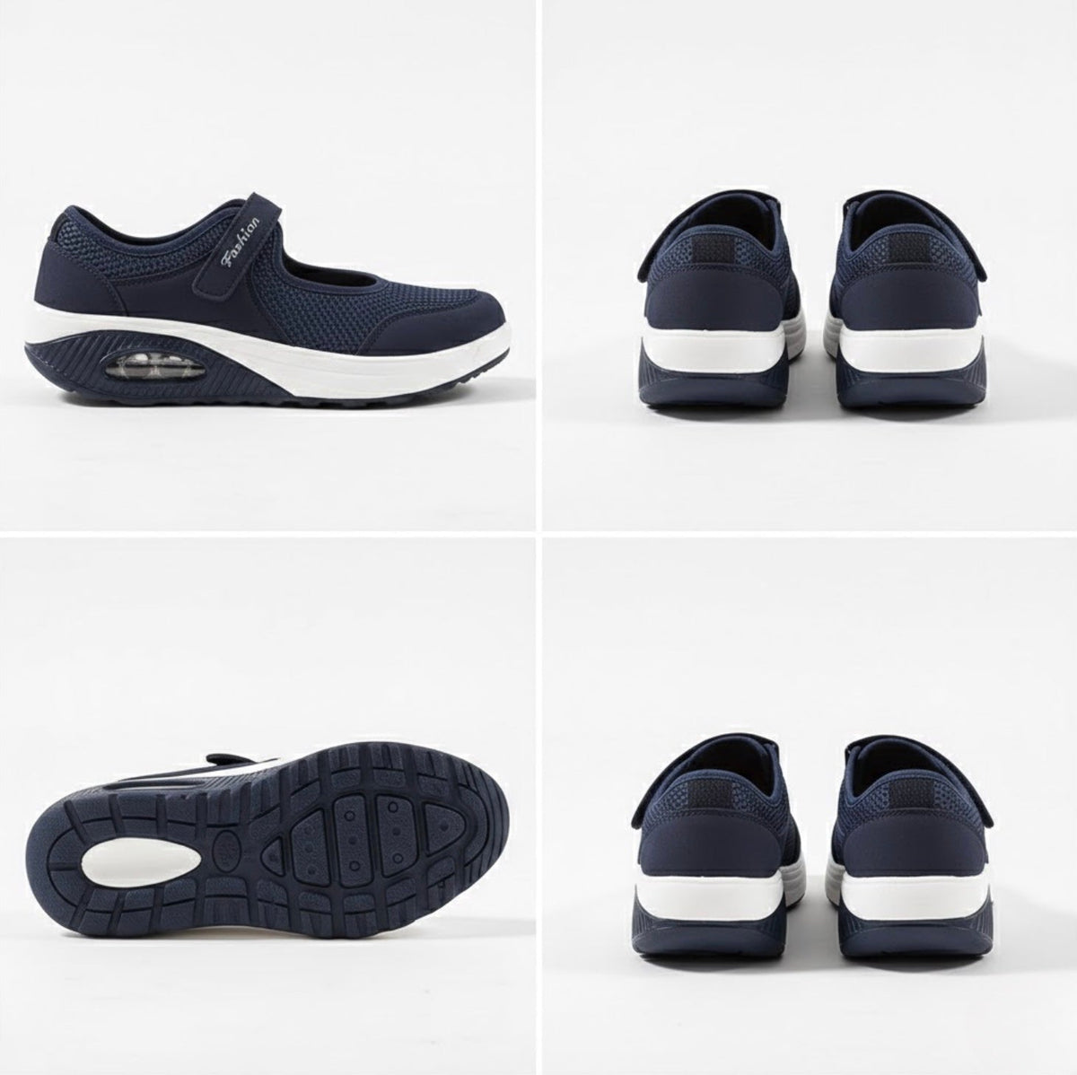 Marianne | Mesh-sneakers med kilehæl
