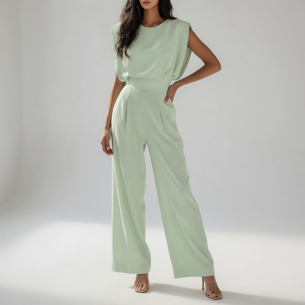 Clarence | Struktureret ærmeløs jumpsuit