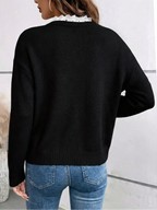 Céline | V-halsstrik med blonde