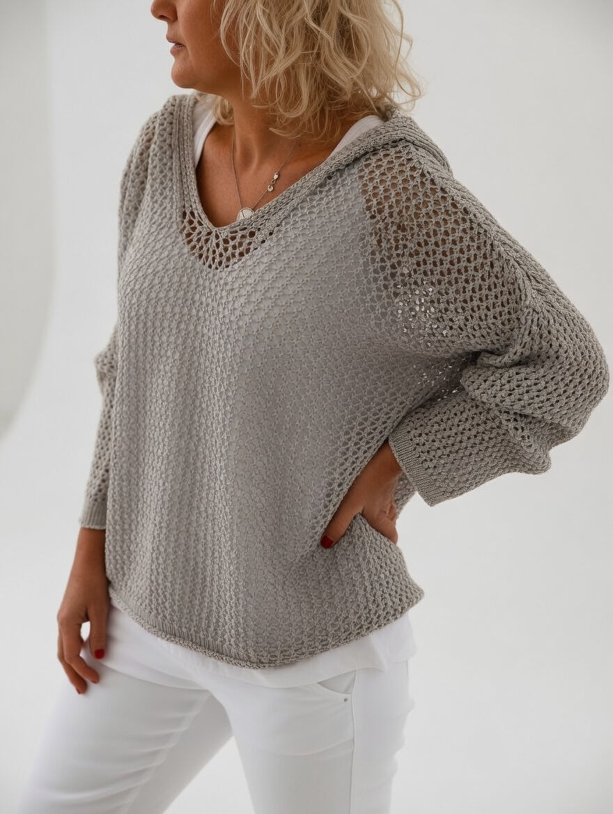 Valérie | Sweater med hulmønster