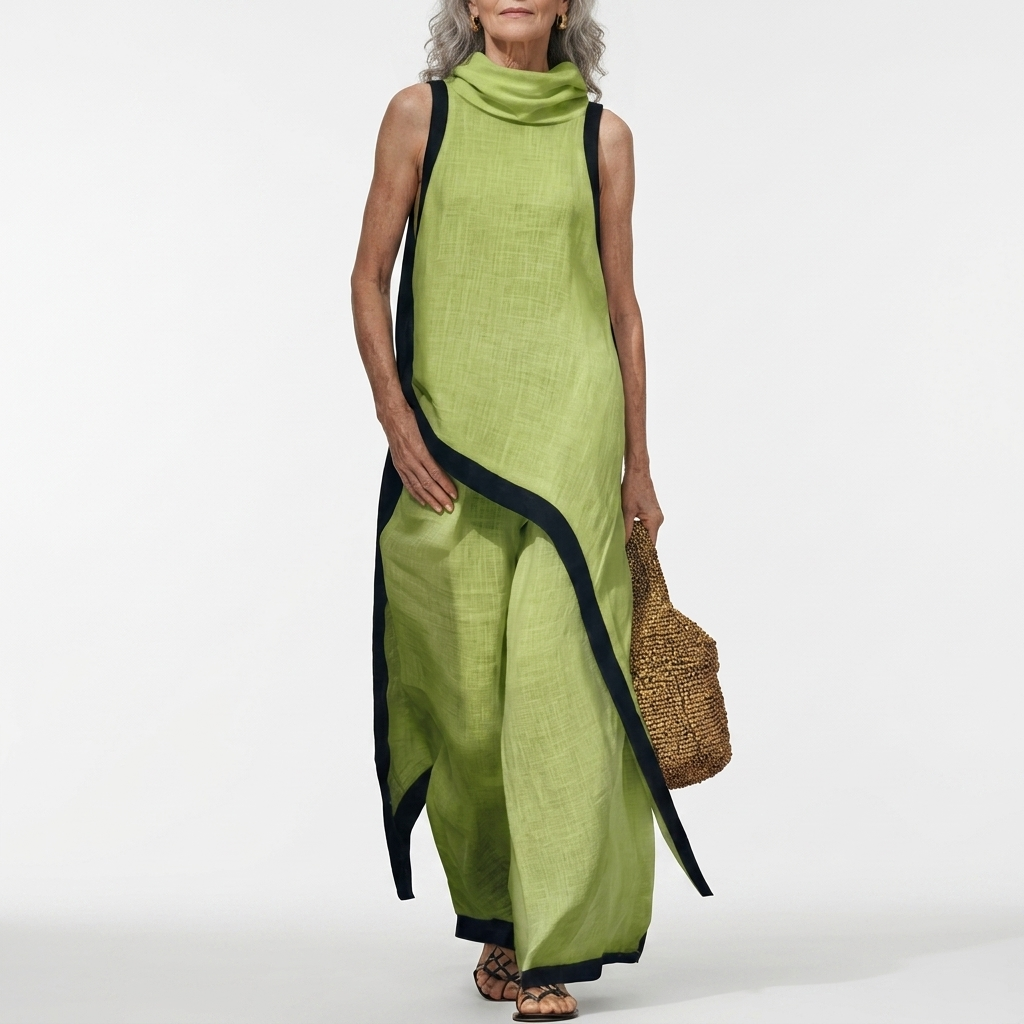 Liliana | Lang kjole med print