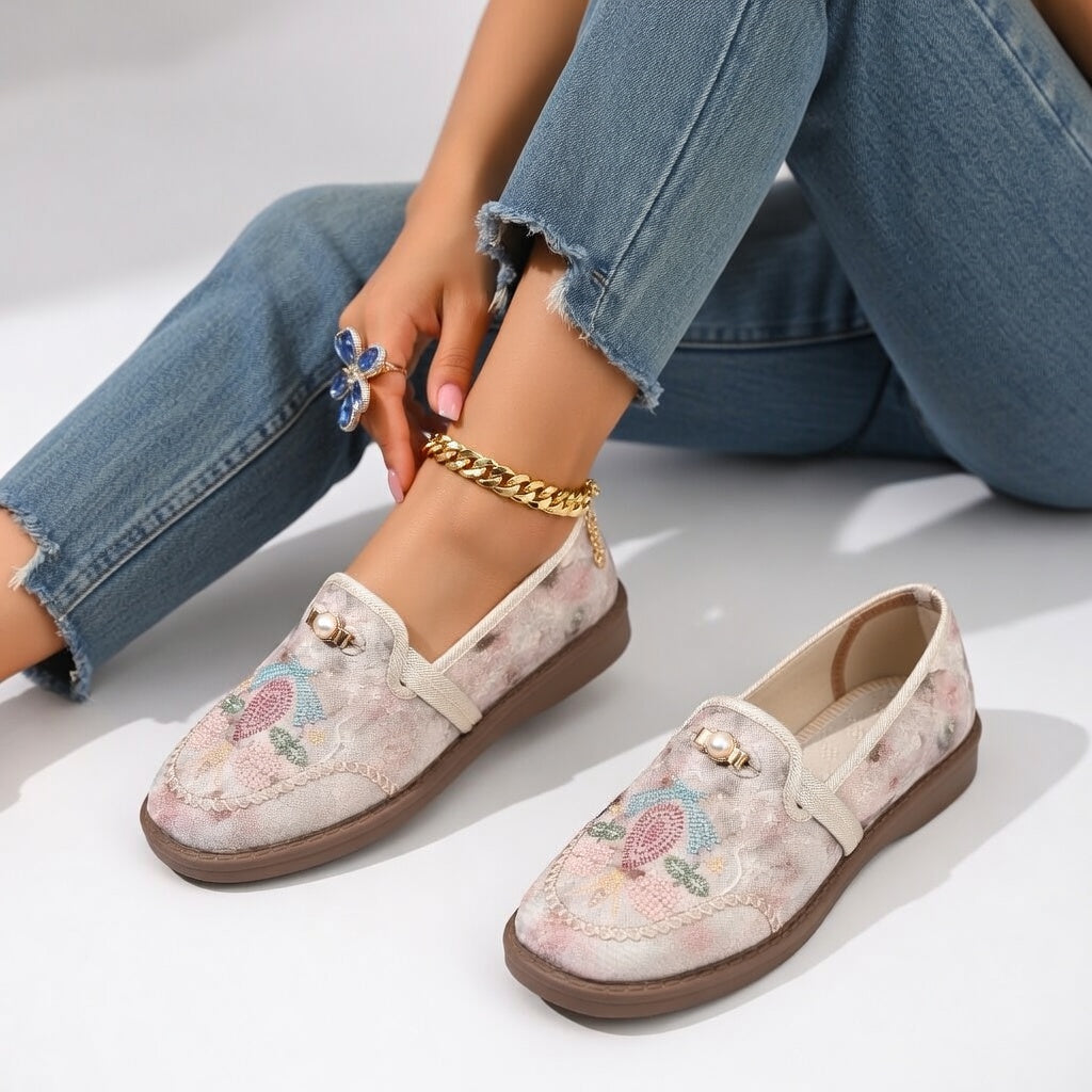 Mylène | Sneakers med broderier