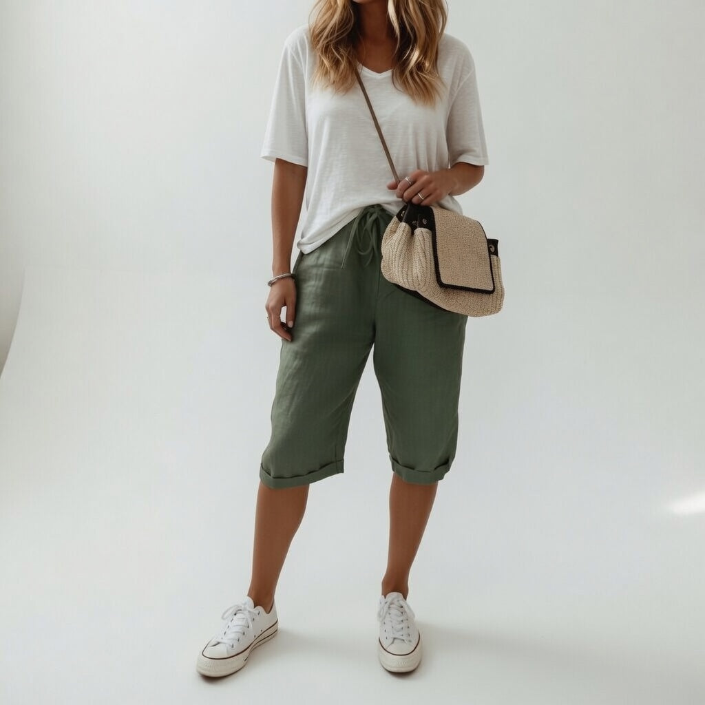 Ginette | Løse bermudashorts i bomuld