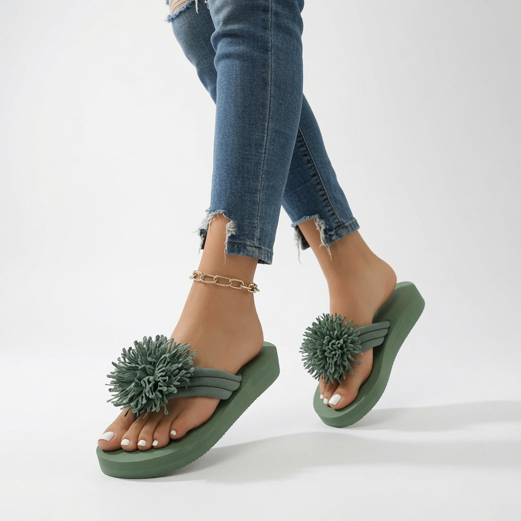 Dominique | Blomstrede sandaler