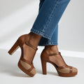 Maryline | Retro-pumps med rem