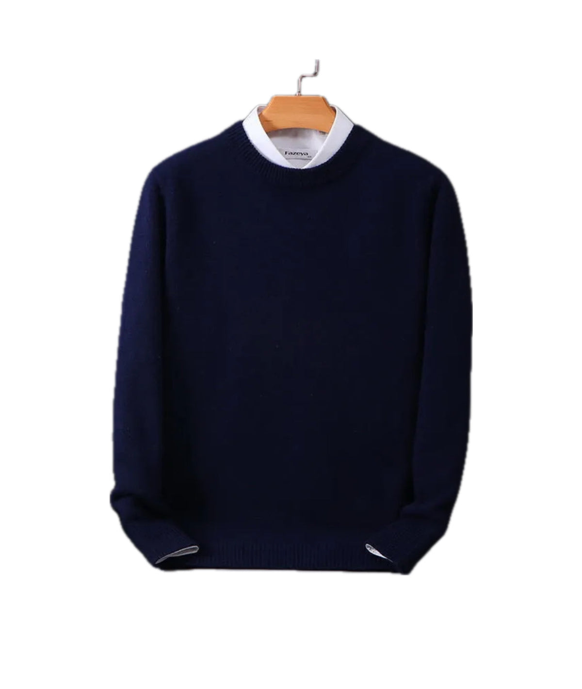 Valère | Rundhalset sweater med kashmirlook