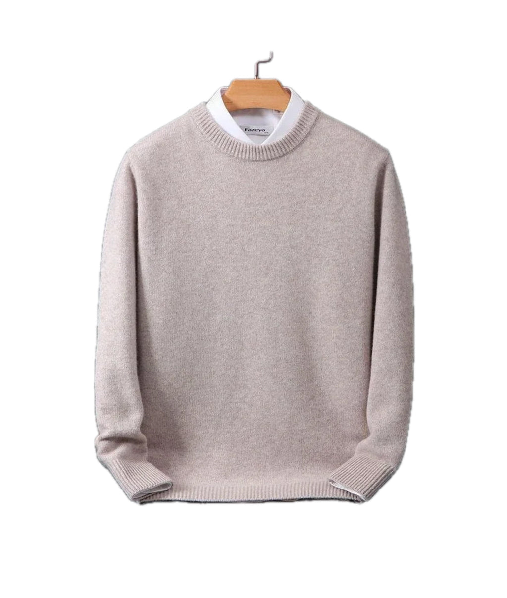 Valère | Rundhalset sweater med kashmirlook