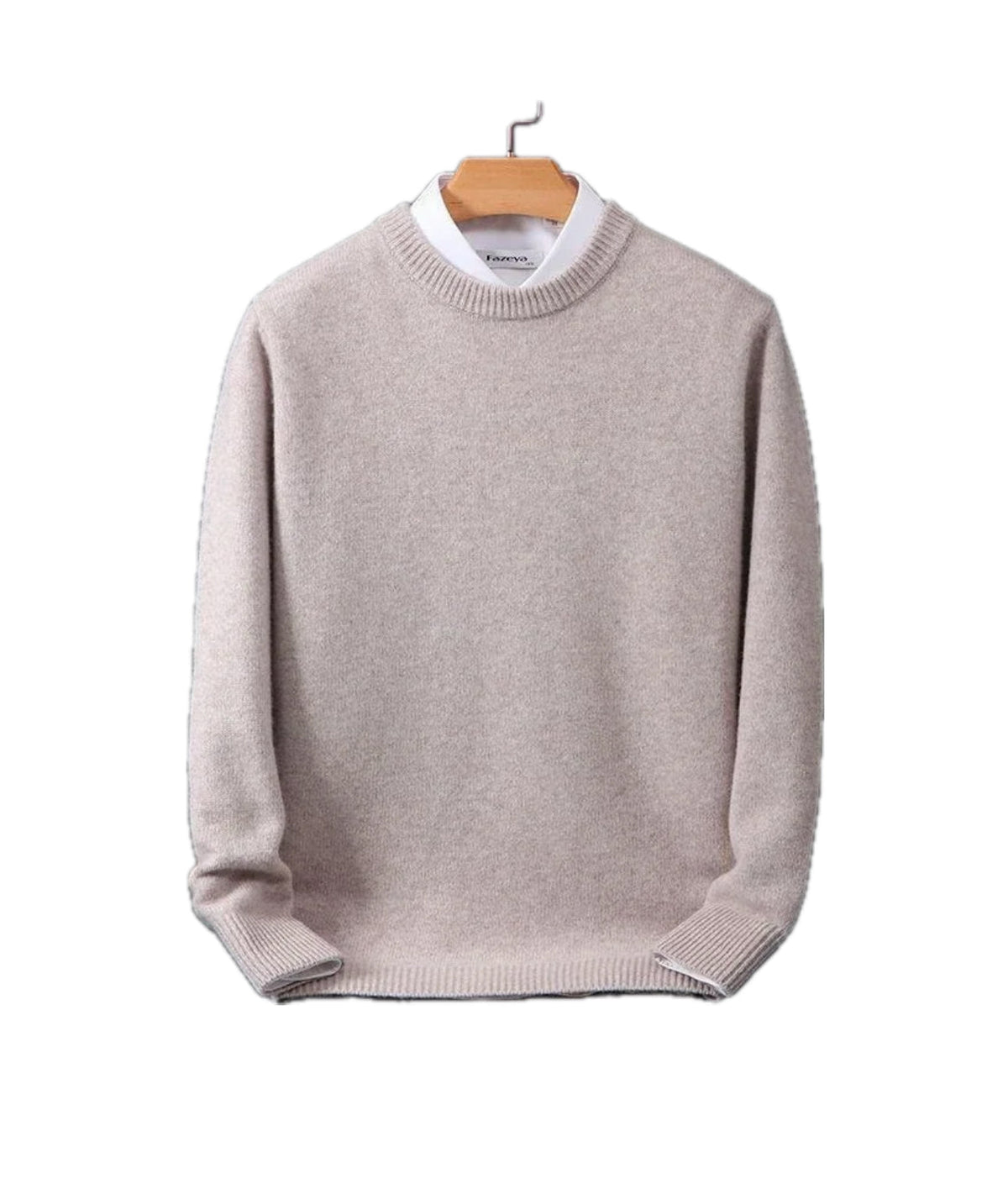 Valère | Rundhalset sweater med kashmirlook