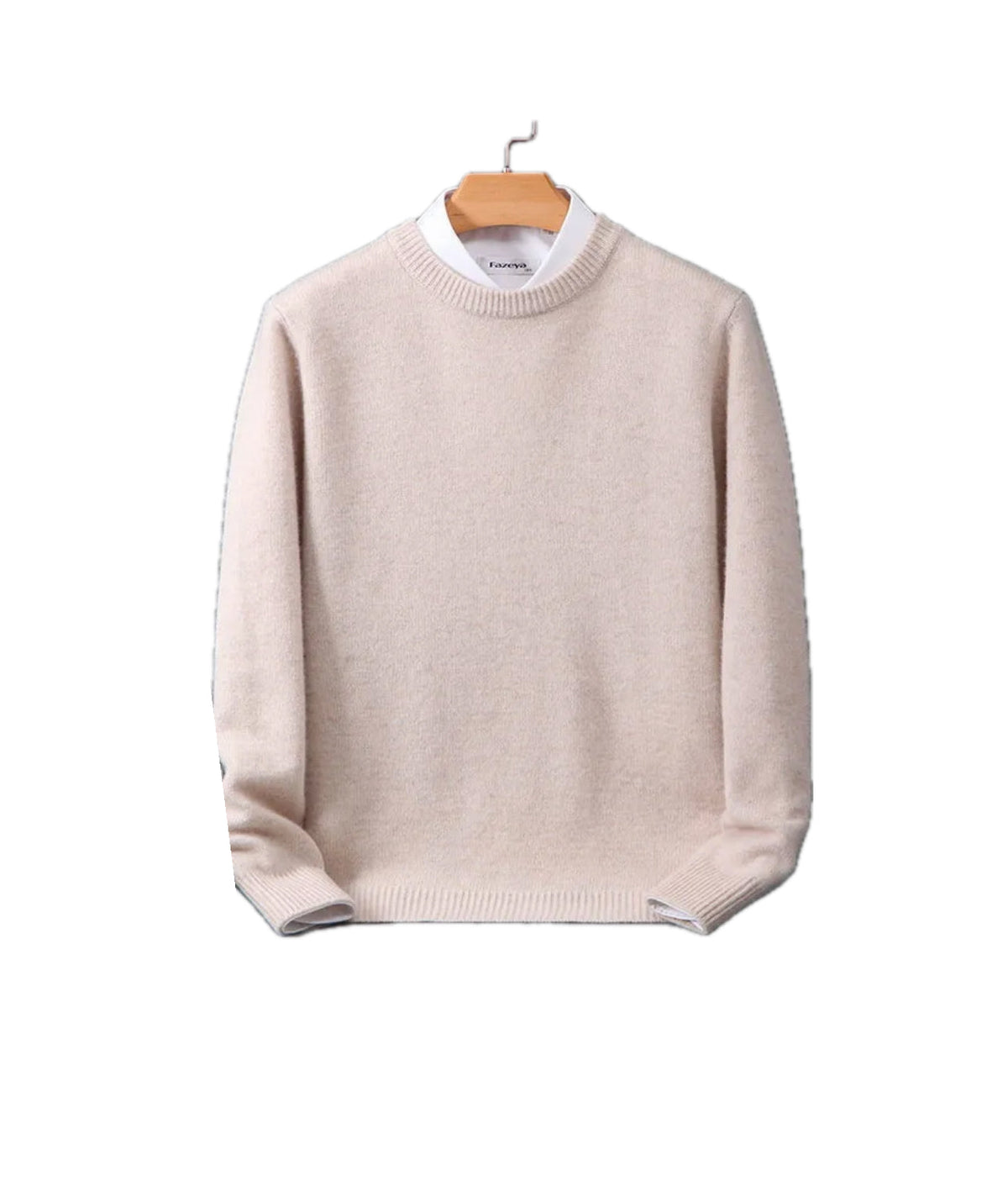 Valère | Rundhalset sweater med kashmirlook