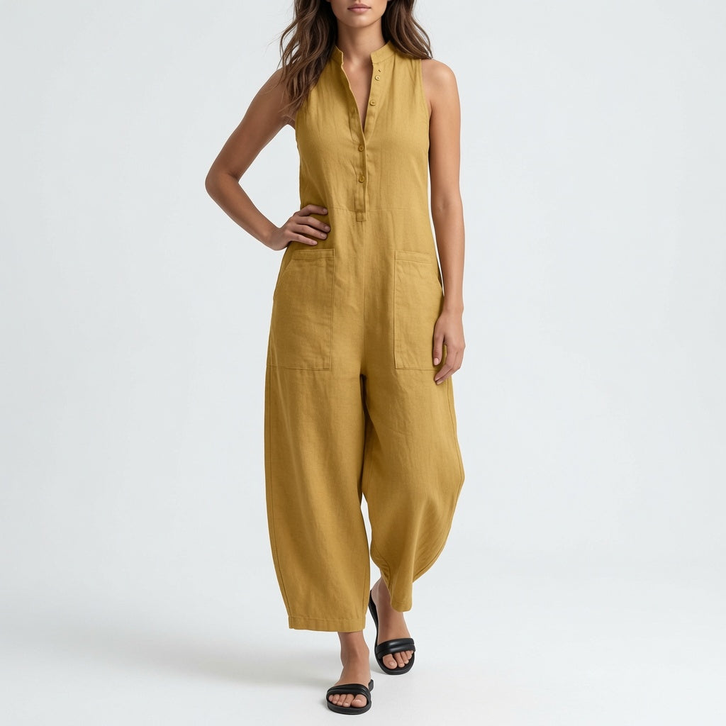 Cléa | Minimalistisk jumpsuit med lommer