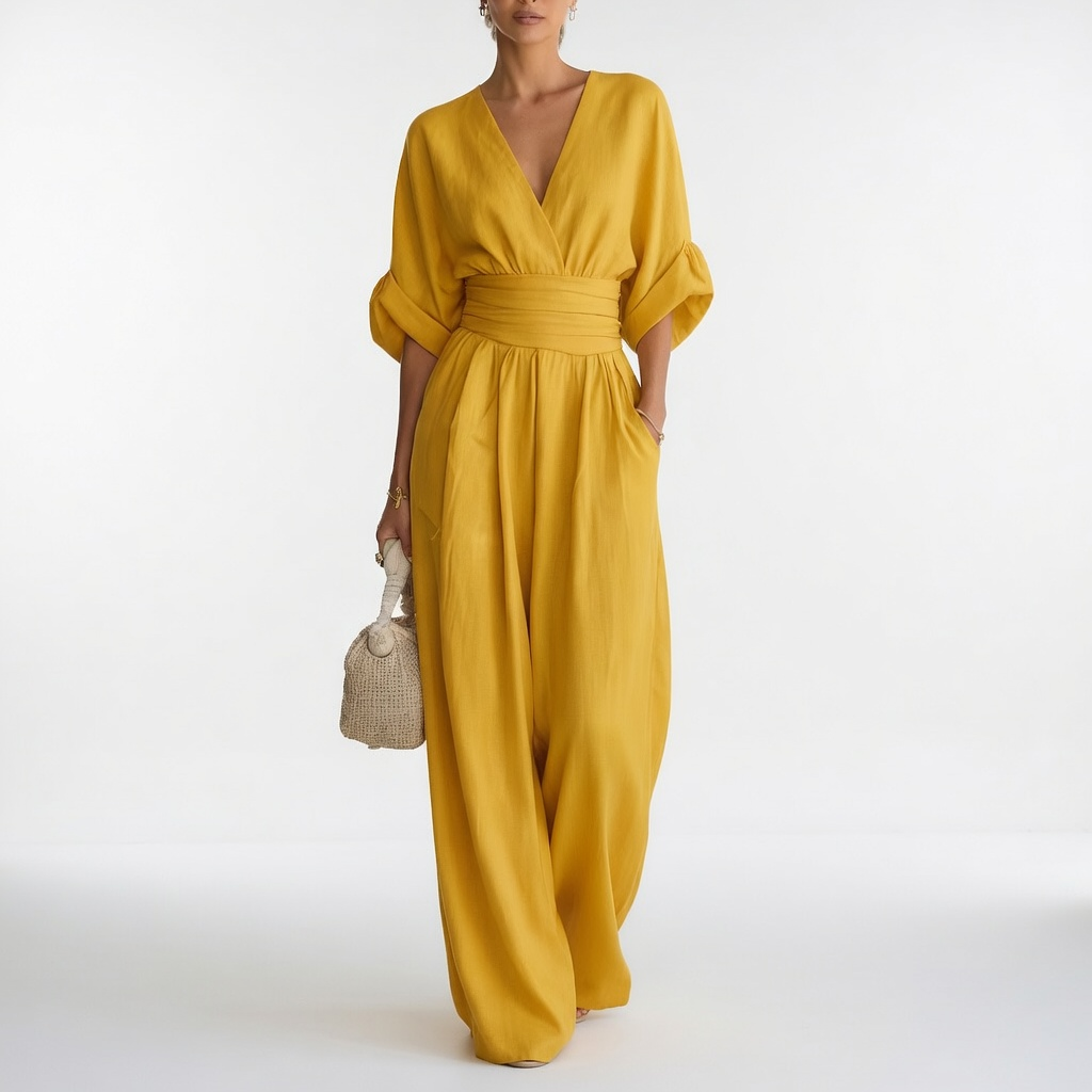 Calista | Sommerlig slå-om-jumpsuit