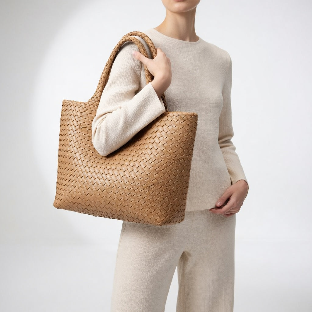 Zara | Flettet shopper med pung