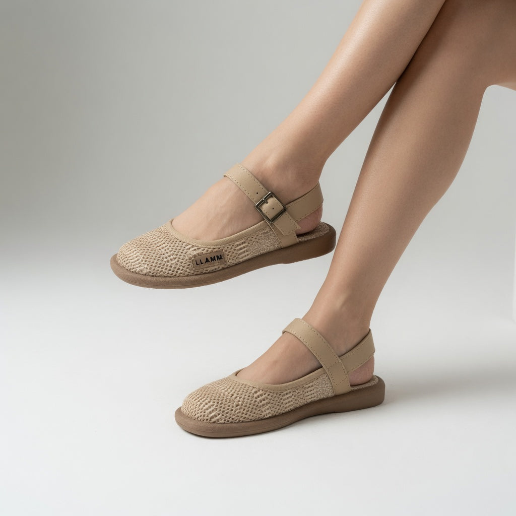 Ava | Flade sandaler med spænde