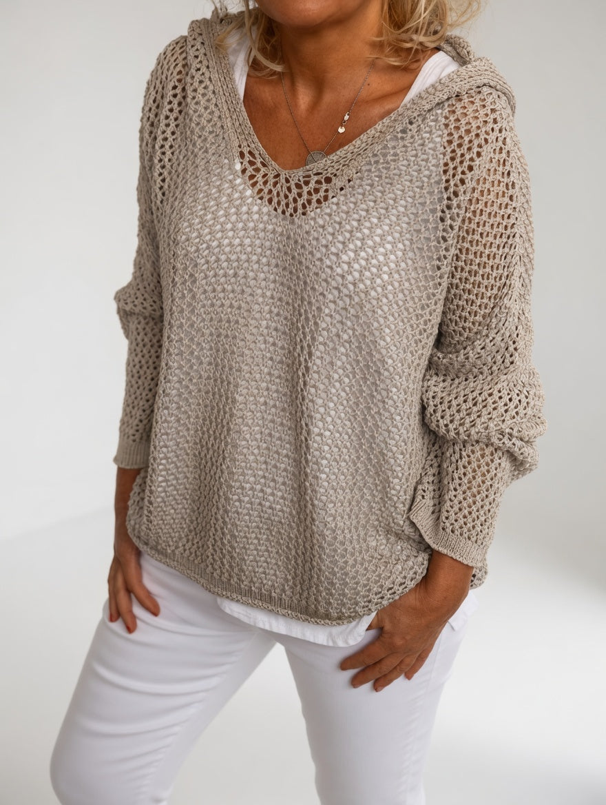 Valérie | Sweater med hulmønster