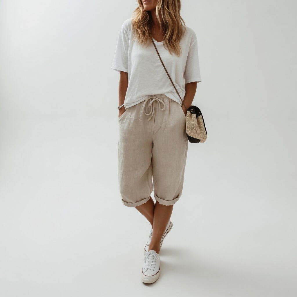 Ginette | Løse bermudashorts i bomuld