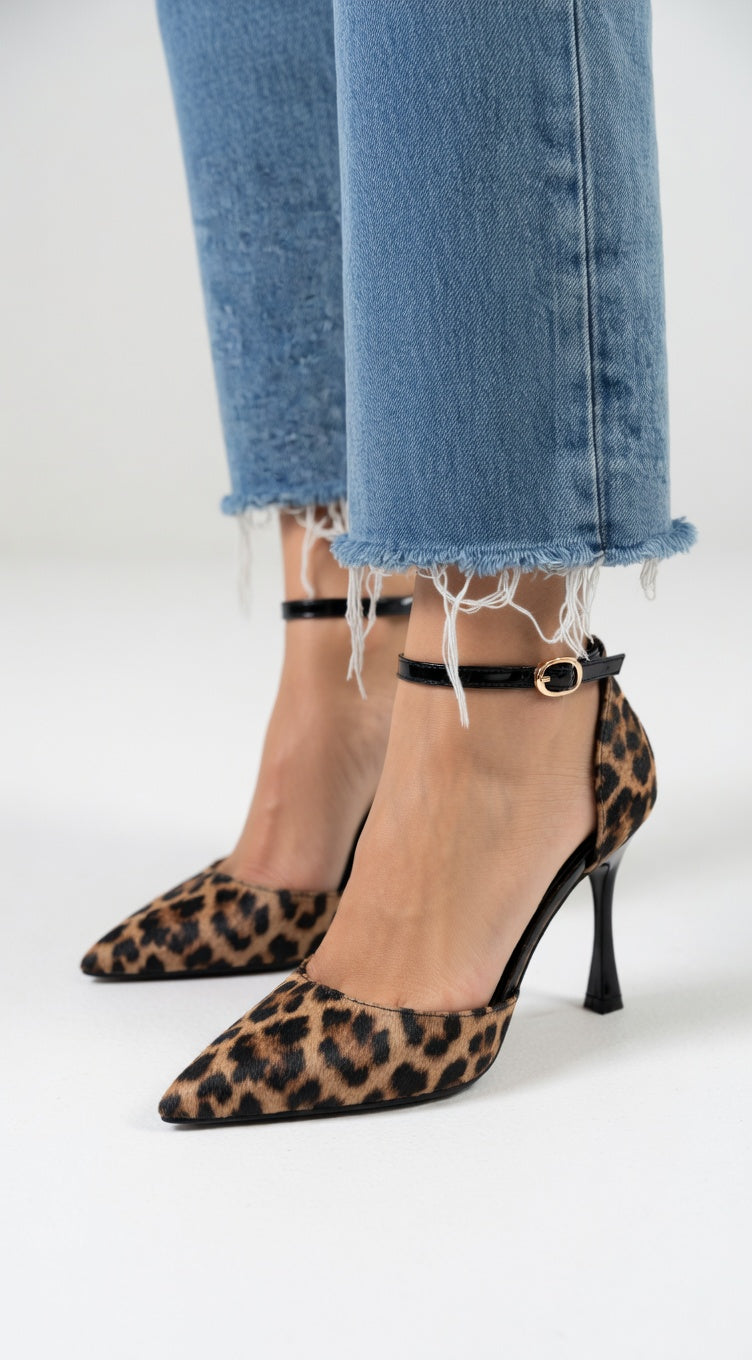 Léontine | Pumps med leopardmønster