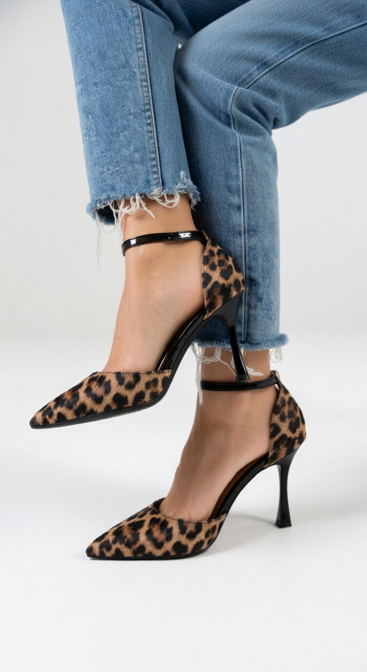 Léontine | Pumps med leopardmønster
