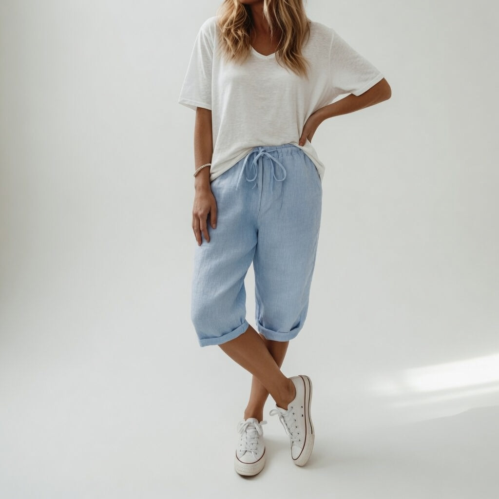 Ginette | Løse bermudashorts i bomuld