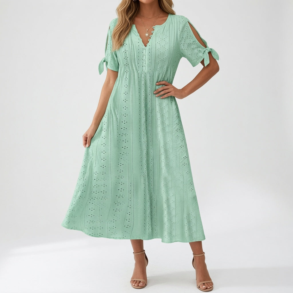 Corisande | Broderet bohemekjole