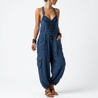 Rosa | Boheme-jumpsuit med print