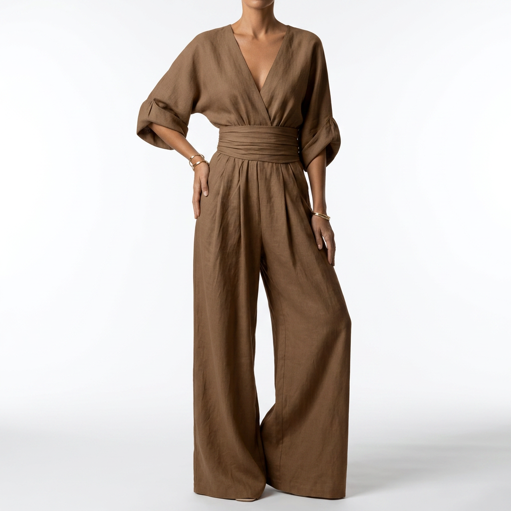 Calista | Sommerlig slå-om-jumpsuit
