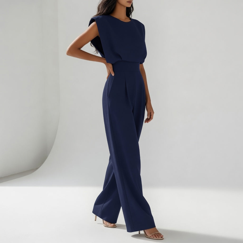 Clarence | Struktureret ærmeløs jumpsuit