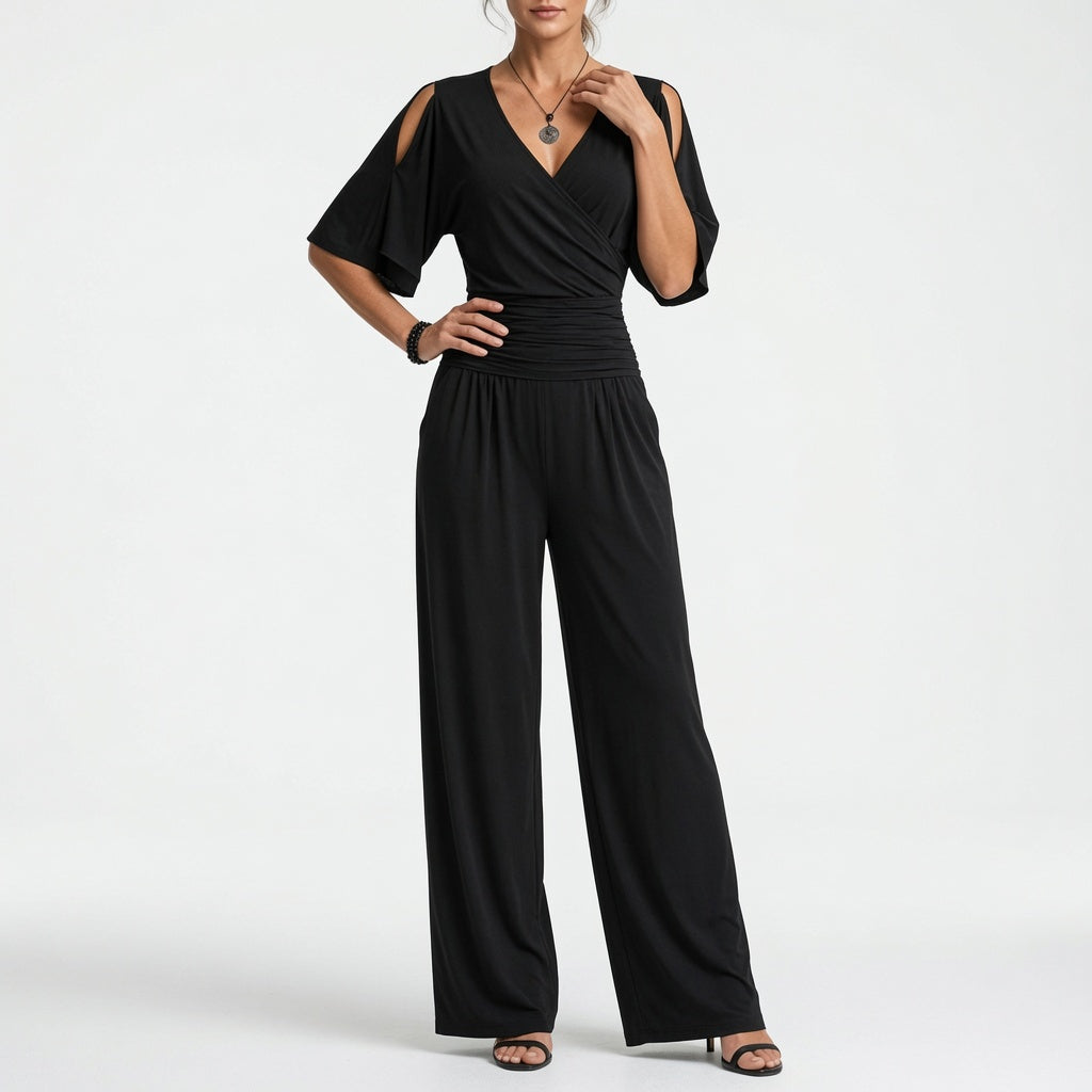 Marcelline | Slå-om-jumpsuit med markeret talje