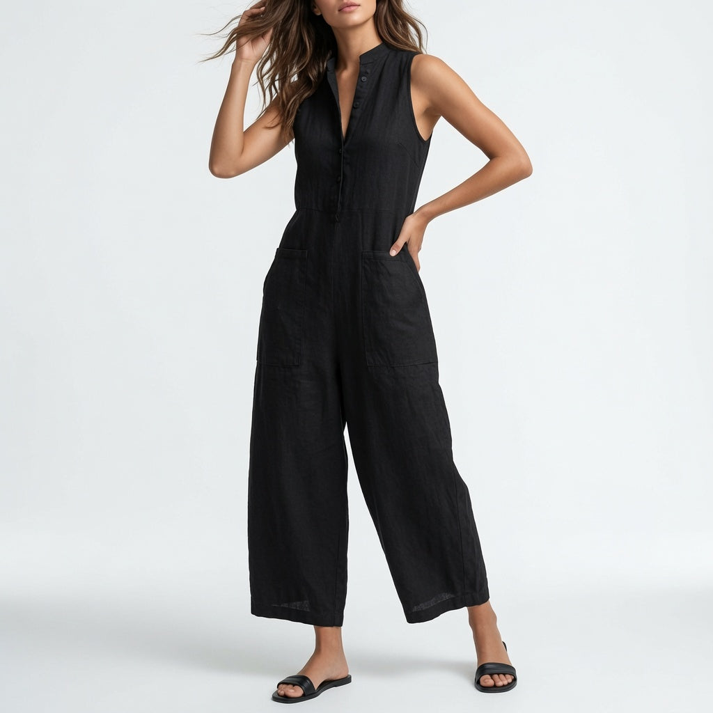 Cléa | Minimalistisk jumpsuit med lommer