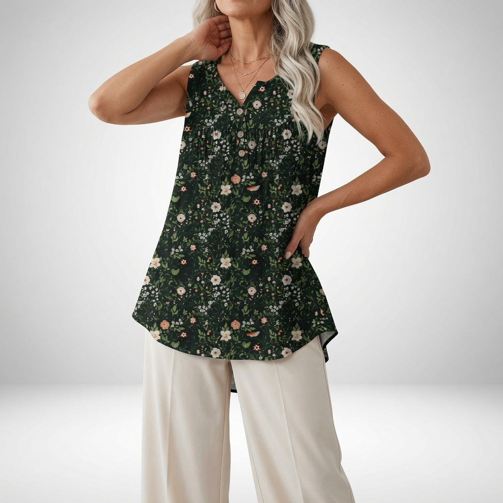 Violette | Flydende blomstret top