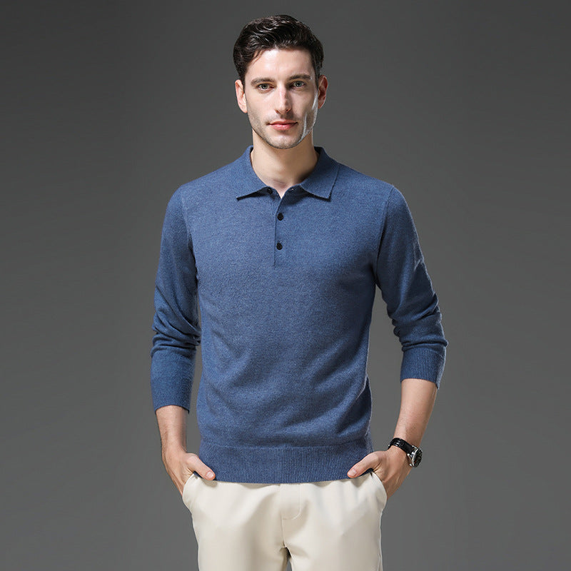 Perceval | Pullover med polokrave i kashmirlook